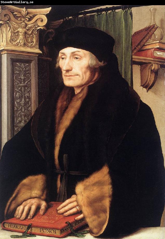 HOLBEIN, Hans the Younger Portrait of Erasmus of Rotterdam sg